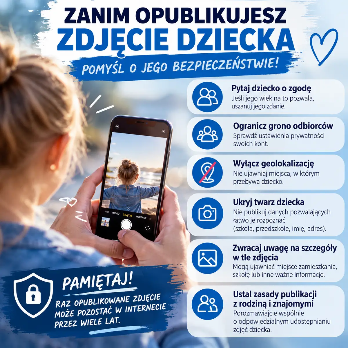 Znaczenie przemyślanej publikacji zdjęć dzieci w sieci