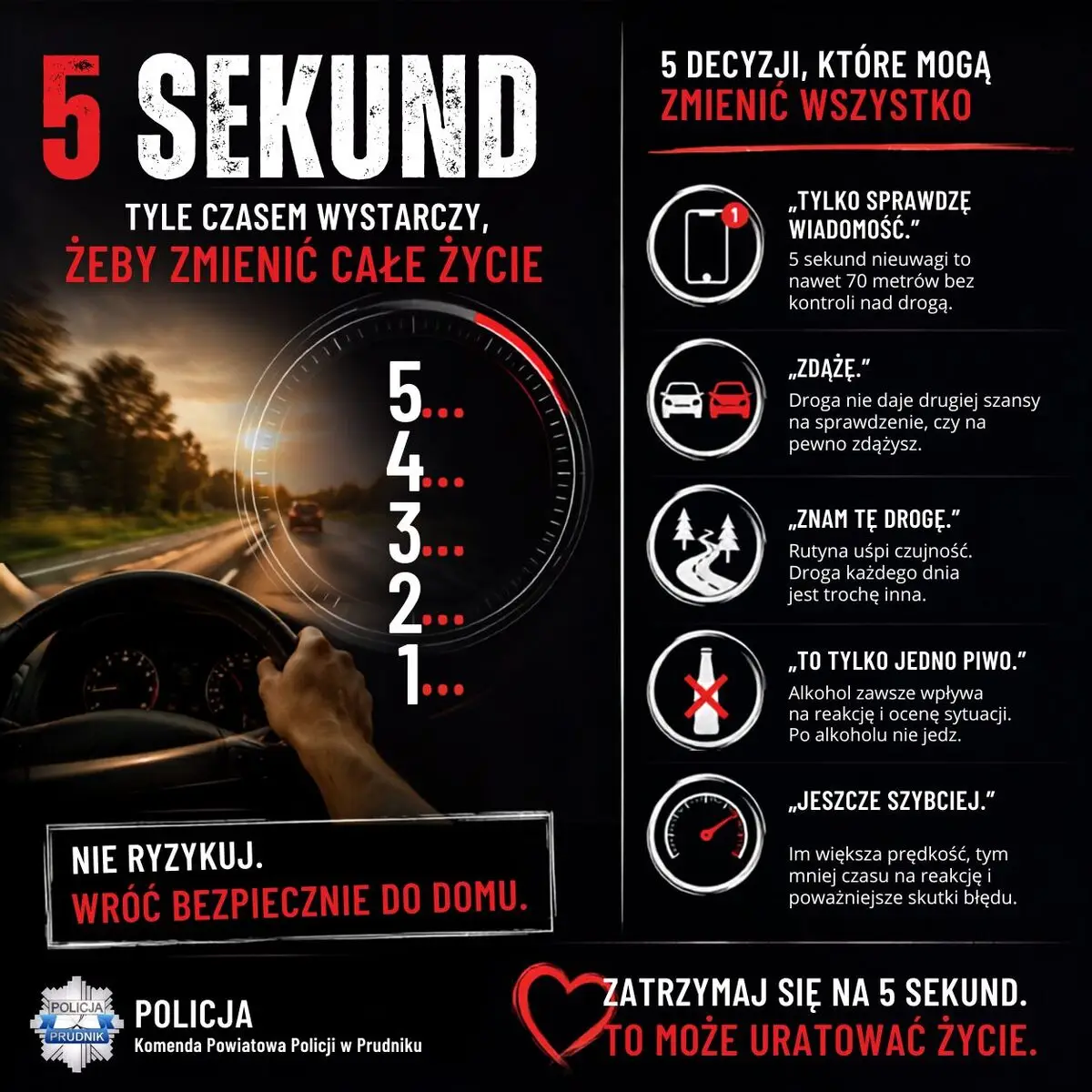 Pięć sekund, które mogą zmienić życie