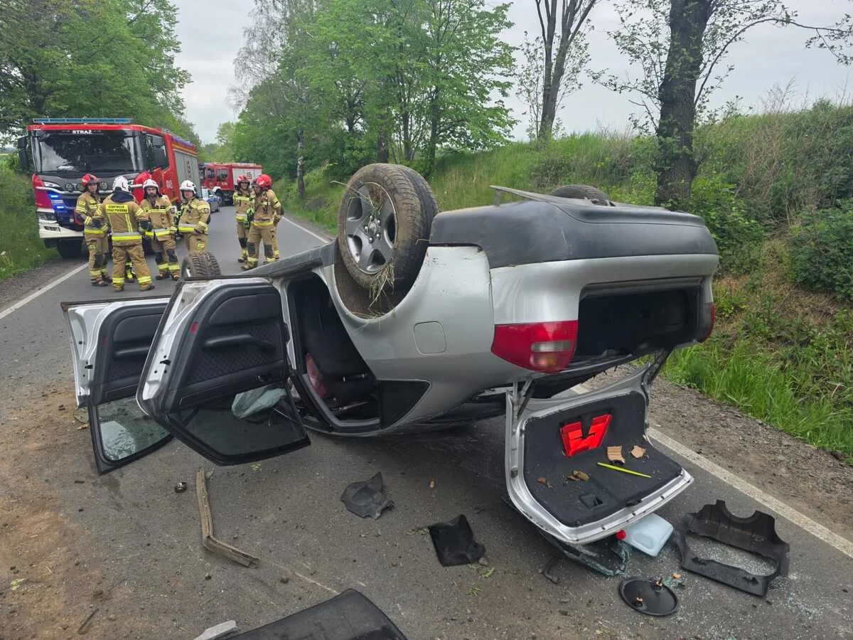 Wypadek z czterema pojazdami - szczegóły zdarzenia