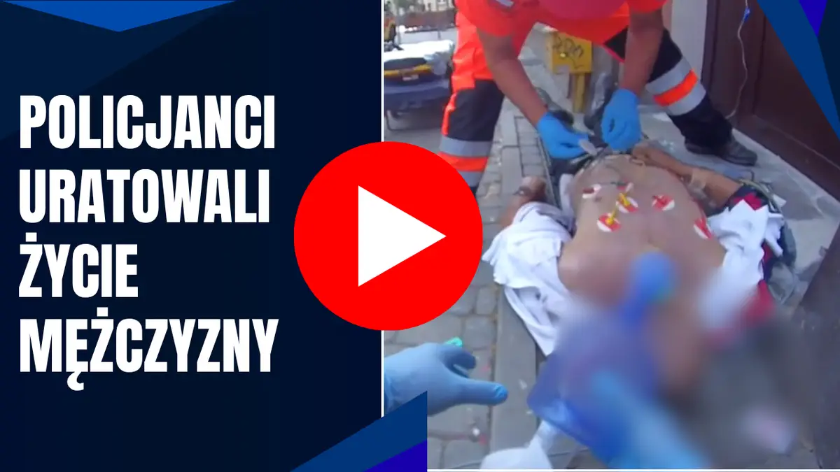 Szybka reakcja świadka i policjantów uratowała życie 63-latka