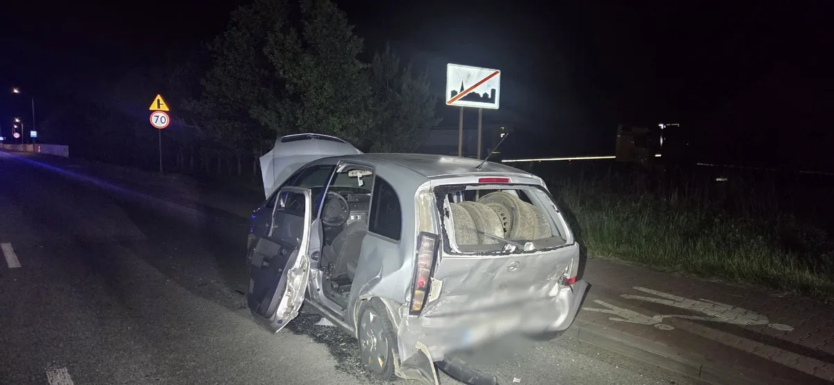 61-letni nietrzeźwy kierowca spowodował wypadek - miał blisko 2 promile alkoholu