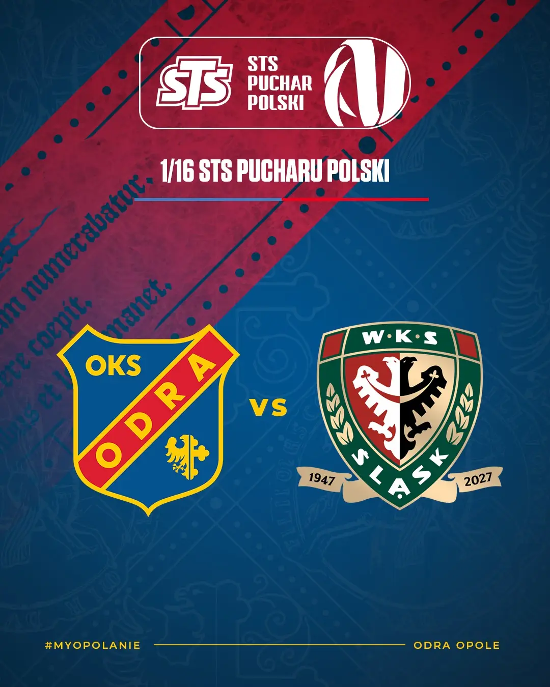 Odra Opole zagra ze Śląskiem Wrocław w 1/16 finału STS Pucharu Polski