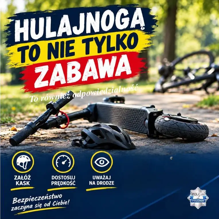 Zderzenie hulajnogi z rowerzystką – 67-latka hospitalizowana