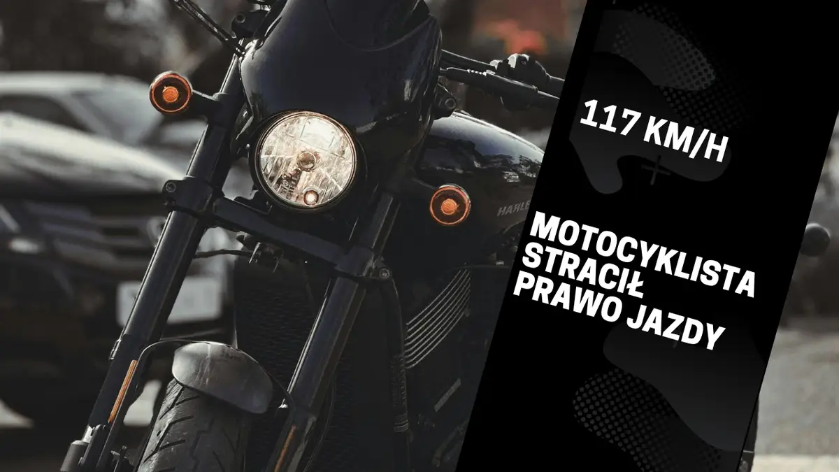 Motocyklista ukarany za przekroczenie prędkości