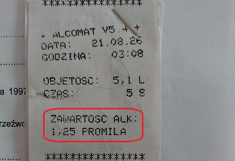 Kierowca w stanie nietrzeźwości zatrzymany dzięki szybkiej reakcji świadka