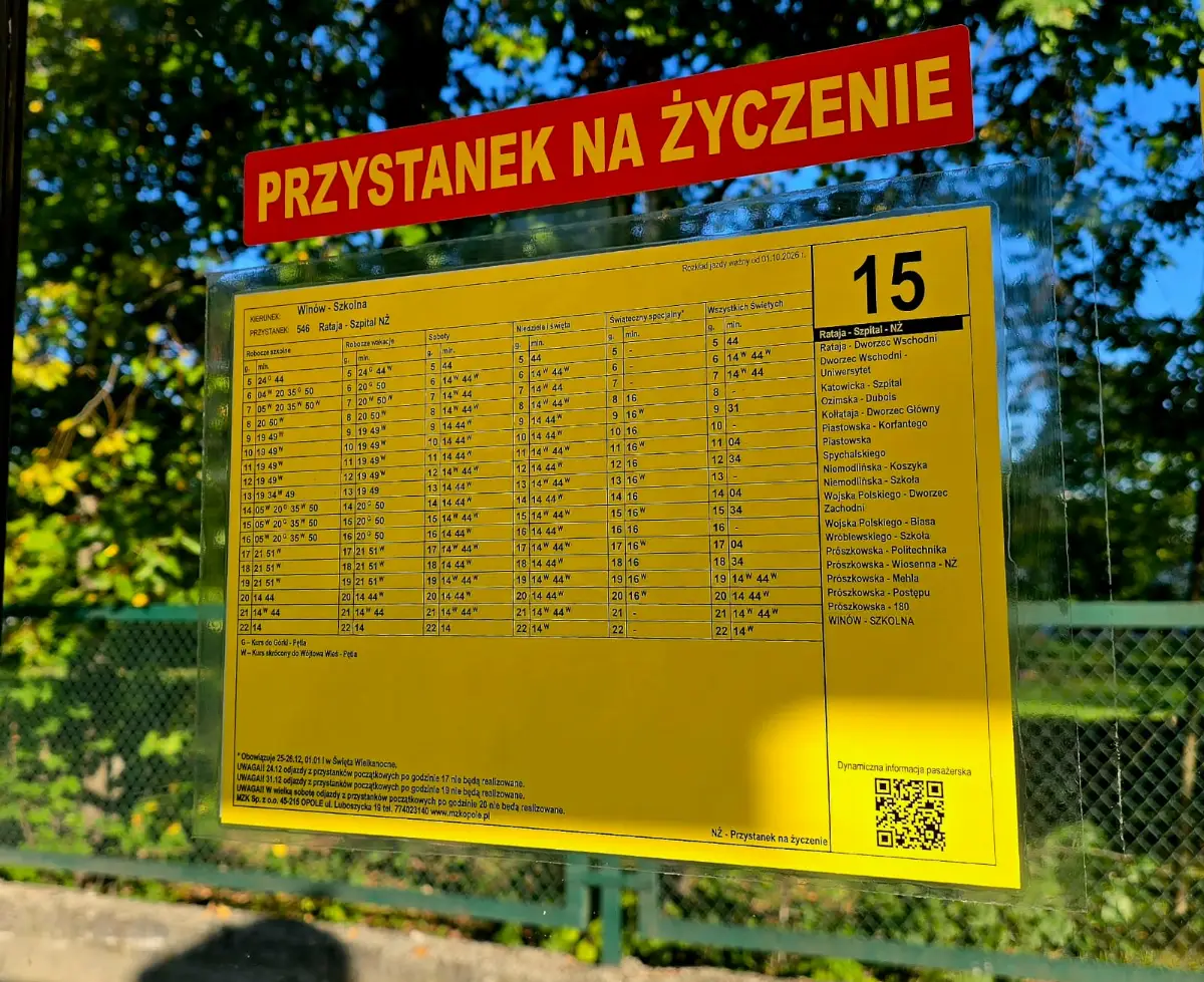 106 przystanków zmienia status na "na życzenie"