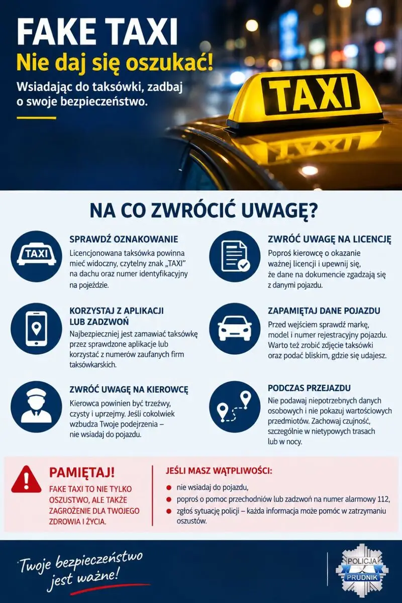 Sprawdź, zanim wsiądziesz do taksówki