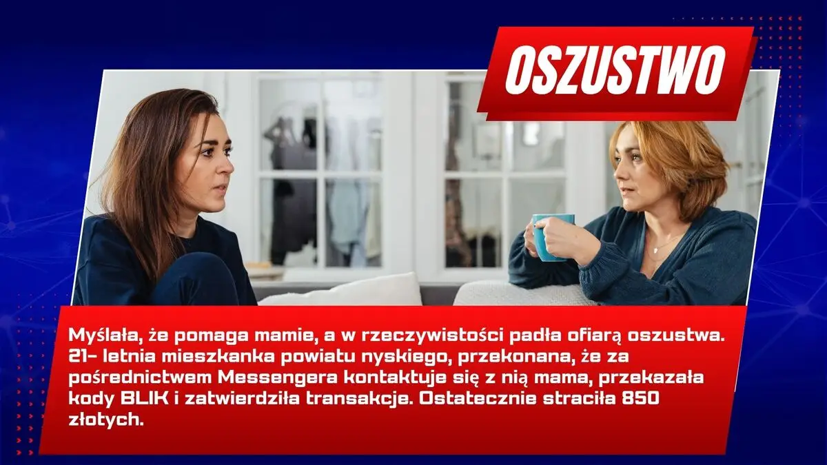 Oszustwo przez komunikator - córka straciła 850 zł