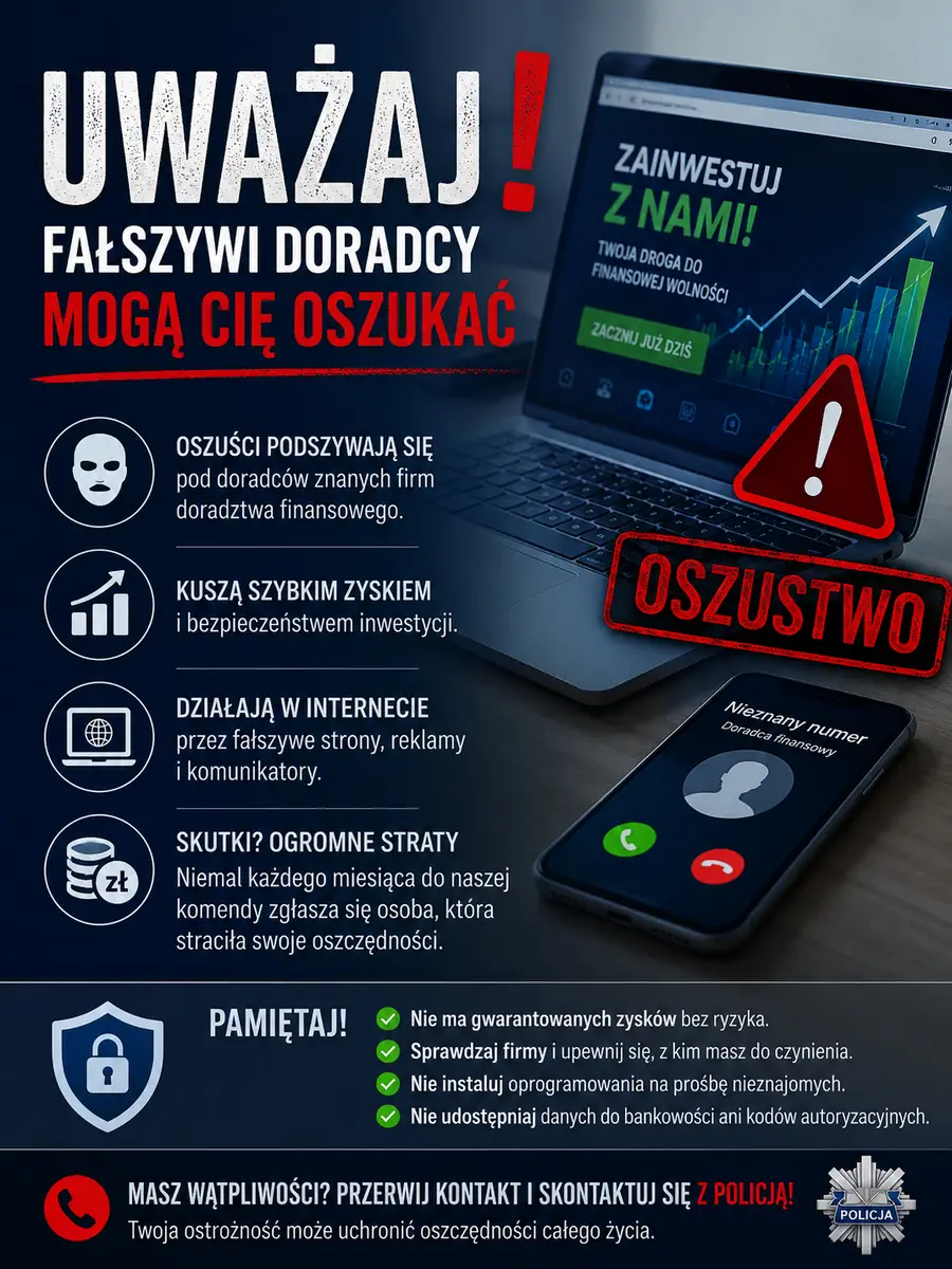 Oszustwa finansowe w sieci: Jak nie dać się nabrać fałszywym doradcom