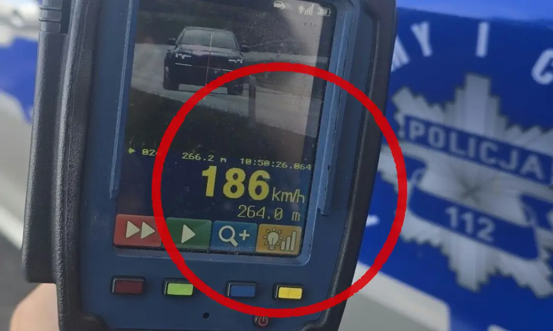 Kierowca Audi zatrzymany za prędkość 186 km/h na obwodnicy Głubczyc