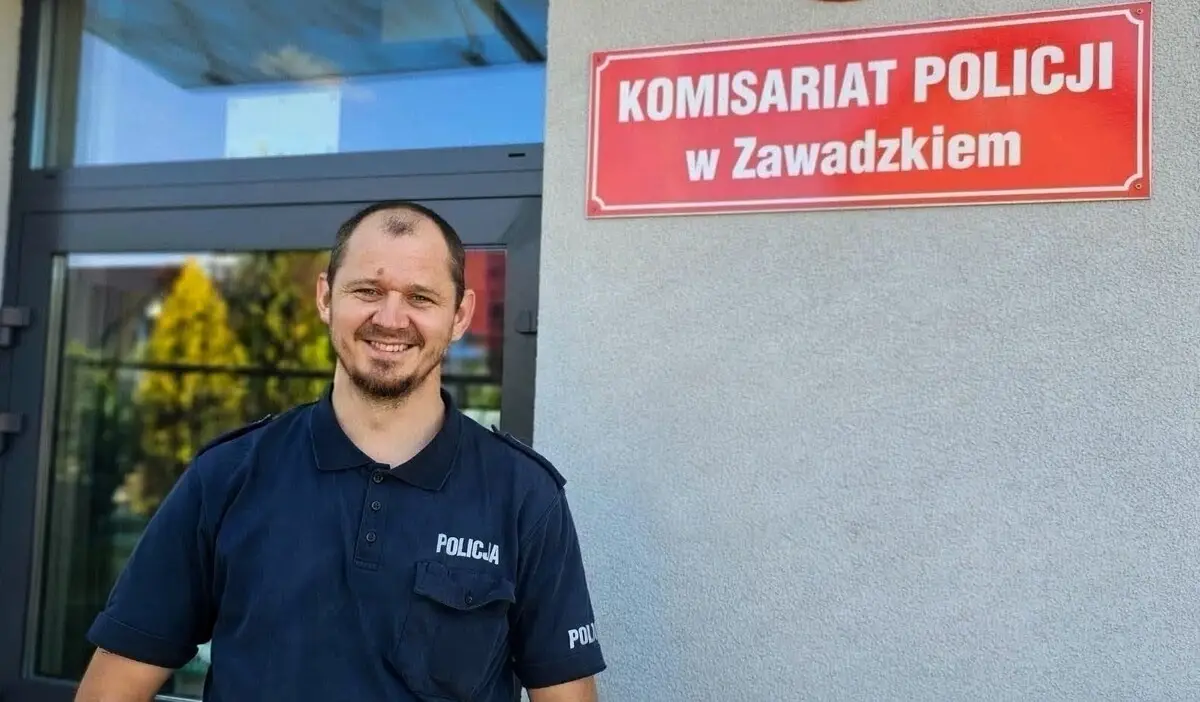 Podziękowania dla policjanta z Zawadzkiego za ocalenie życia