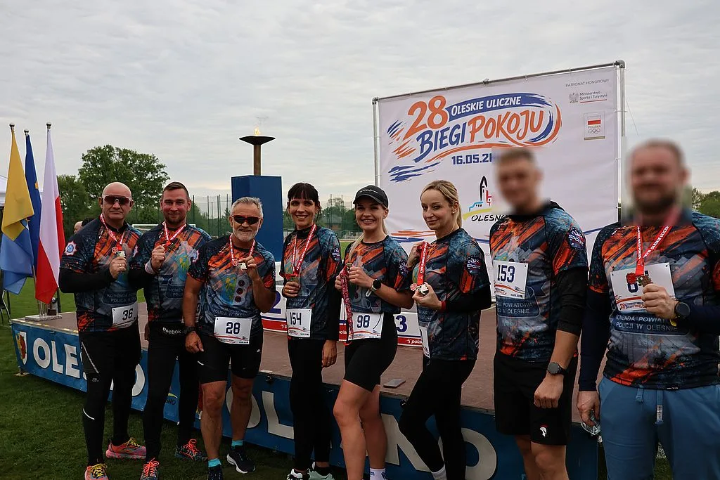 Obchody 100-lecia Sportu w Policji oraz 28. Oleskie Biegi Pokoju