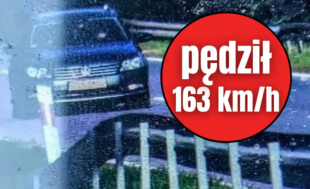 Kierowca Volkswagena zatrzymany za przekroczenie prędkości o 73 km/h
