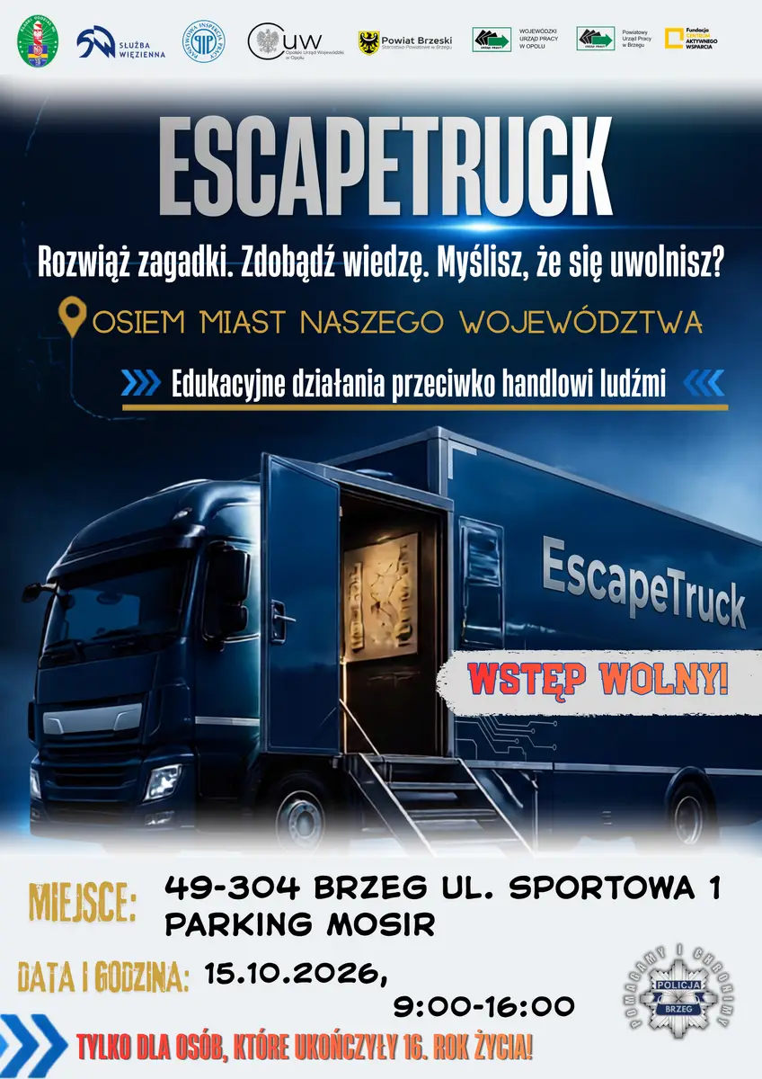 Escape Truck w Brzegu – rozpoczęcie trasy po Opolszczyźnie
